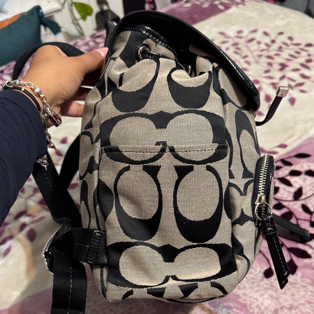 Coach Signature Backpack - Picture 5 of 14